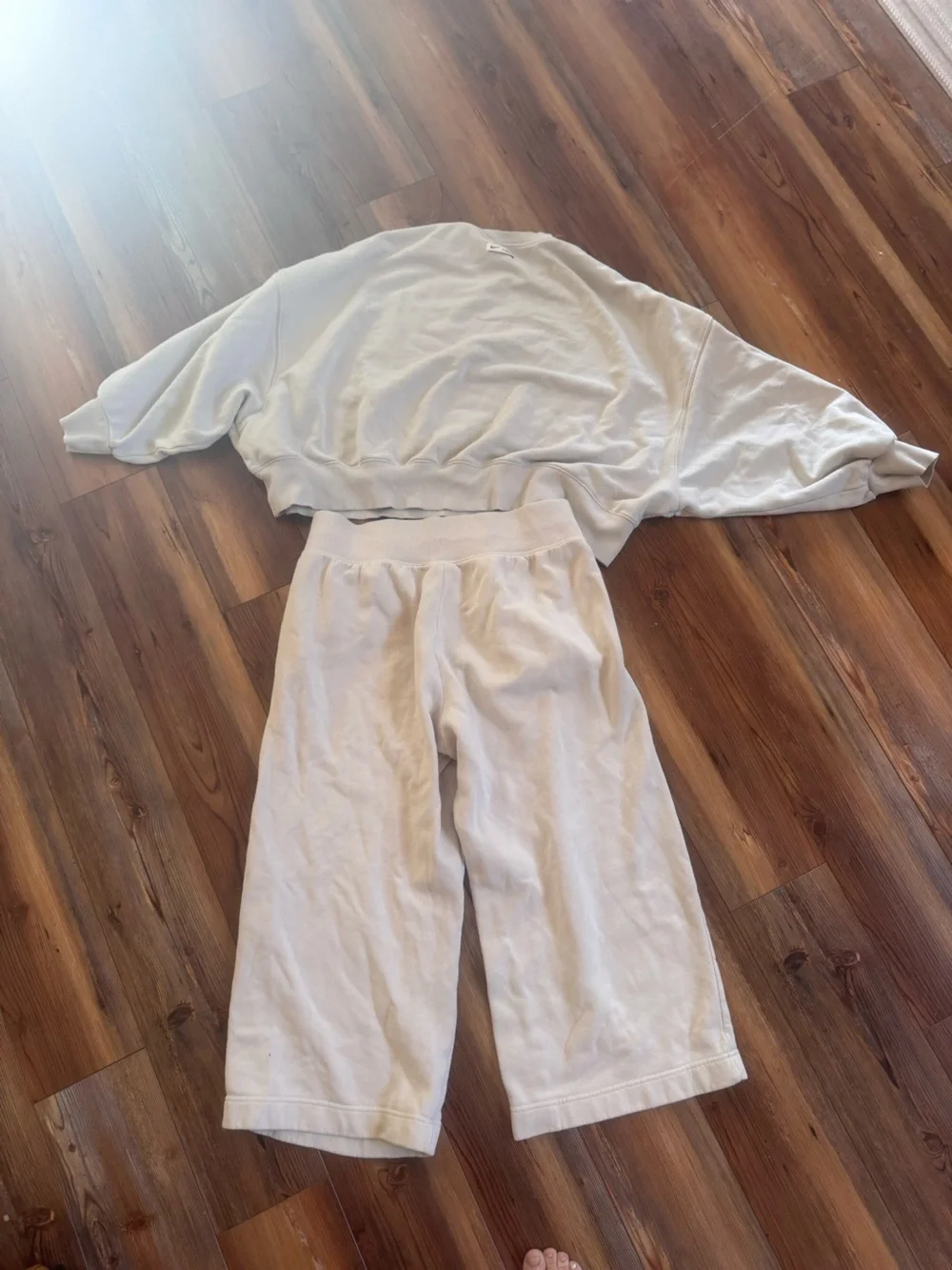 Nike -Women’s Large - Cream Two-Piece Set